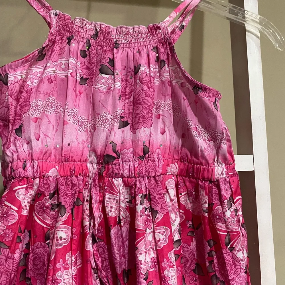 Faded Glory Pink and White Floral Dress